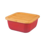 ظرف نگهدارنده غذا گرانیت 15 سانتی متر 800 میلی لیتر قرمز اسلالوم بامبوم B3783 Iran Home Appliances لوازم خانگی ایران