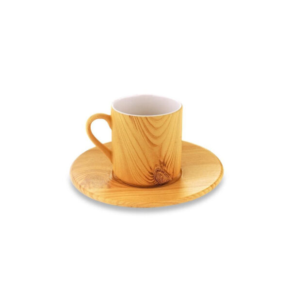 سرویس فنجان و نعلبکی 6 نفره چوبی فیگور بامبوم B4408 Iran Home Appliances لوازم خانگی ایران