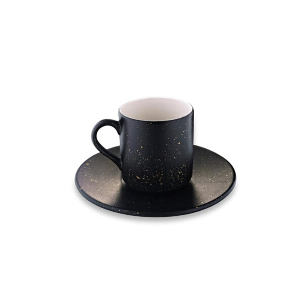 سرویس فنجان و نعلبکی 6 نفره مشکی فیگور بامبوم B4410 Iran Home Appliances لوازم خانگی ایران