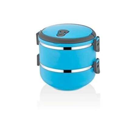 ظرف غذا 2 طبقه آبی اینفرش تاشوو T3637 Iran Home Appliances لوازم خانگی ایران