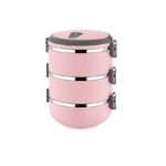 ظرف غذا 3 طبقه صورتی اینفرش تاشوو T3642 Iran Home Appliances لوازم خانگی ایران