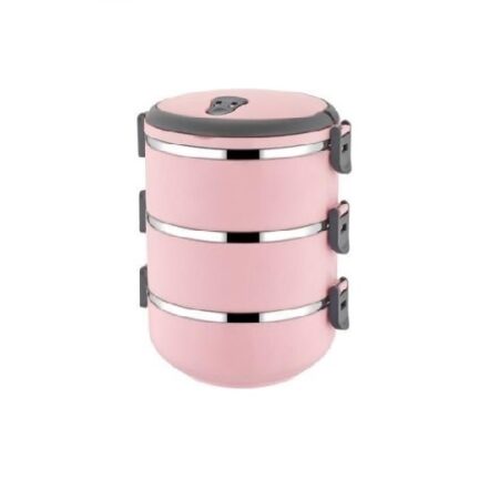 ظرف غذا 3 طبقه صورتی اینفرش تاشوو T3642 Iran Home Appliances لوازم خانگی ایران