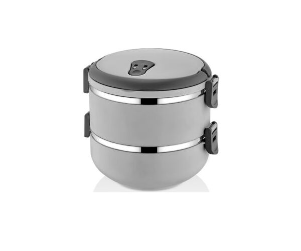 ظرف غذا 2 طبقه طوسی اینفرش تاشوو T3644 Iran Home Appliances لوازم خانگی ایران