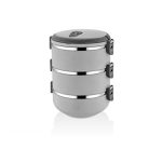 ظرف غذا 3 طبقه طوسی اینفرش تاشوو T3646 Iran Home Appliances لوازم خانگی ایران