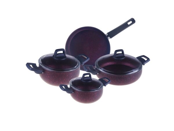 سرویس غذاپز 7 پارچه قرمز اسکارلت تاشوو T4031 Iran Home Appliances لوازم خانگی ایران