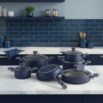 سرویس قابلمه 11 پارچه گرانیت آبی نفتی یورک ریوالد 6501111-0116 | لوازم خانگی ایران