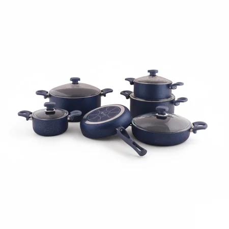 سرویس قابلمه 11 پارچه گرانیت آبی نفتی یورک ریوالد 6501111-0116 | لوازم خانگی ایران