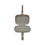 تابه گریل دوطرفه 32*24 سانتی متر 2 لیتر بژ یورک ریوالد 6508032-0106