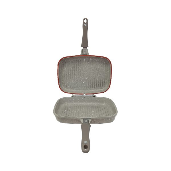 تابه گریل دوطرفه 32*24 سانتی متر 2 لیتر بژ یورک ریوالد 6508032-0106