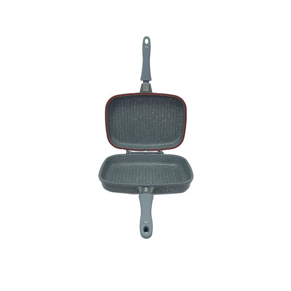 تابه گریل دوطرفه 32*24 سانتی متر 2 لیتر طوسی یورک ریوالد 6508032-0114