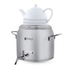 سماور روگازی 1.0 + 5.8 لیتر استیل مات لیورپول ریوالد 6818136-1020