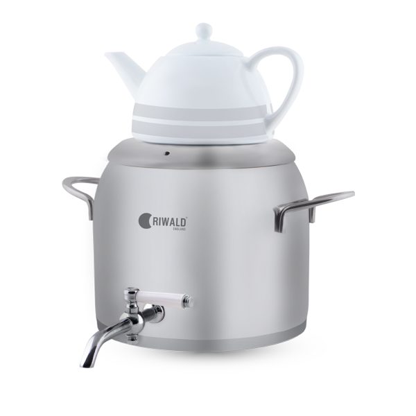 سماور روگازی 1.0 + 5.8 لیتر استیل مات لیورپول ریوالد 6818136-1020