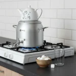 سماور روگازی 1.0 + 5.8 لیتر استیل مات لیورپول ریوالد 6818156-1020