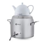 سماور روگازی 1.0 + 5.8 لیتر استیل مات لیورپول ریوالد 6818166-1020