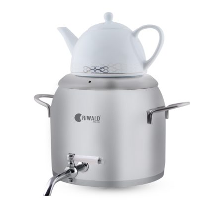 سماور روگازی 1.0 + 5.8 لیتر استیل مات لیورپول ریوالد 6818166-1020