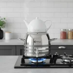 سماور روگازی 1.0 + 5.8 لیتر استیل براق لیورپول ریوالد 6818166-1022 | لوازم خانگی ایران