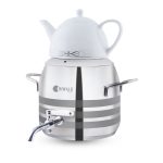 سماور روگازی 1.0 + 5.8 لیتر استیل براق لیورپول ریوالد 6818166-1022 | لوازم خانگی ایران