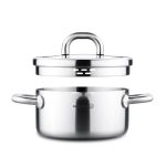 سرویس قابلمه 8 پارچه استیل براق آلبا کرکماز 2795 | لوازم خانگی ایران