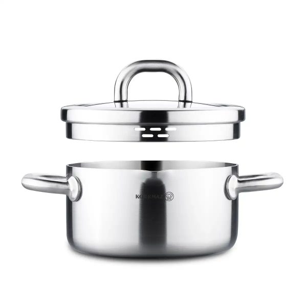 سرویس قابلمه 8 پارچه استیل براق آلبا کرکماز 2795 | لوازم خانگی ایران