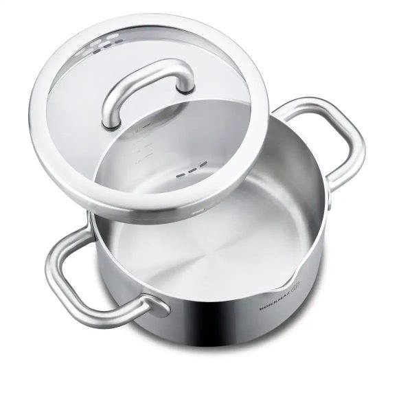 سرویس قابلمه 8 پارچه استیل براق آلبا کرکماز 2795 | لوازم خانگی ایران