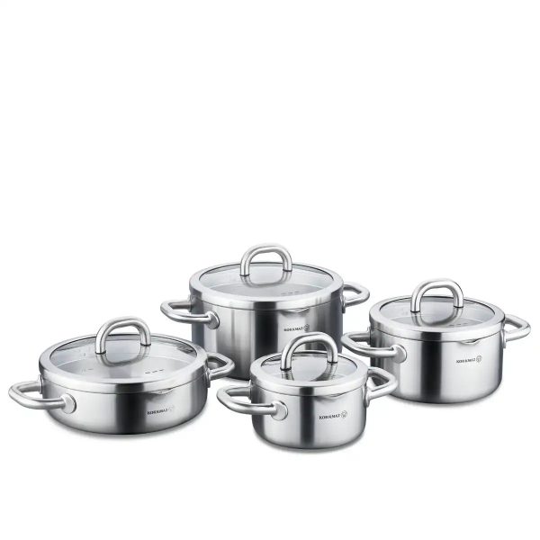 سرویس قابلمه 8 پارچه استیل براق آلبا کرکماز 2795 | لوازم خانگی ایران