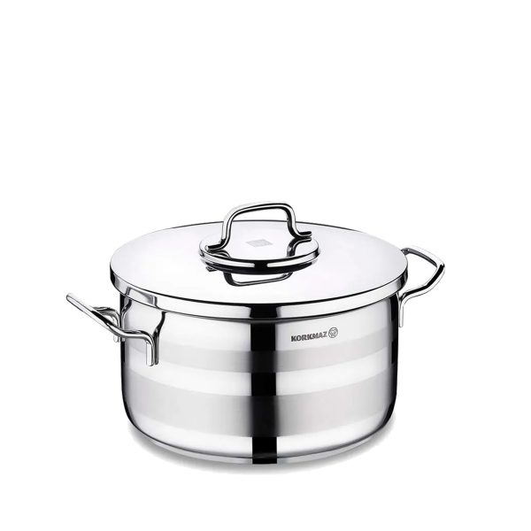 قابلمه 28*16 سانتی متر 9.5 لیتر استیل براق آسترا ۲ کرکماز 2027