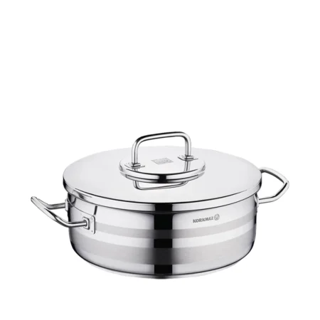 قابلمه کوتاه 36*17 سانتی متر 17 لیتر استیل براق آسترا ۲ کرکماز 2039 | لوازم خانگی ایران