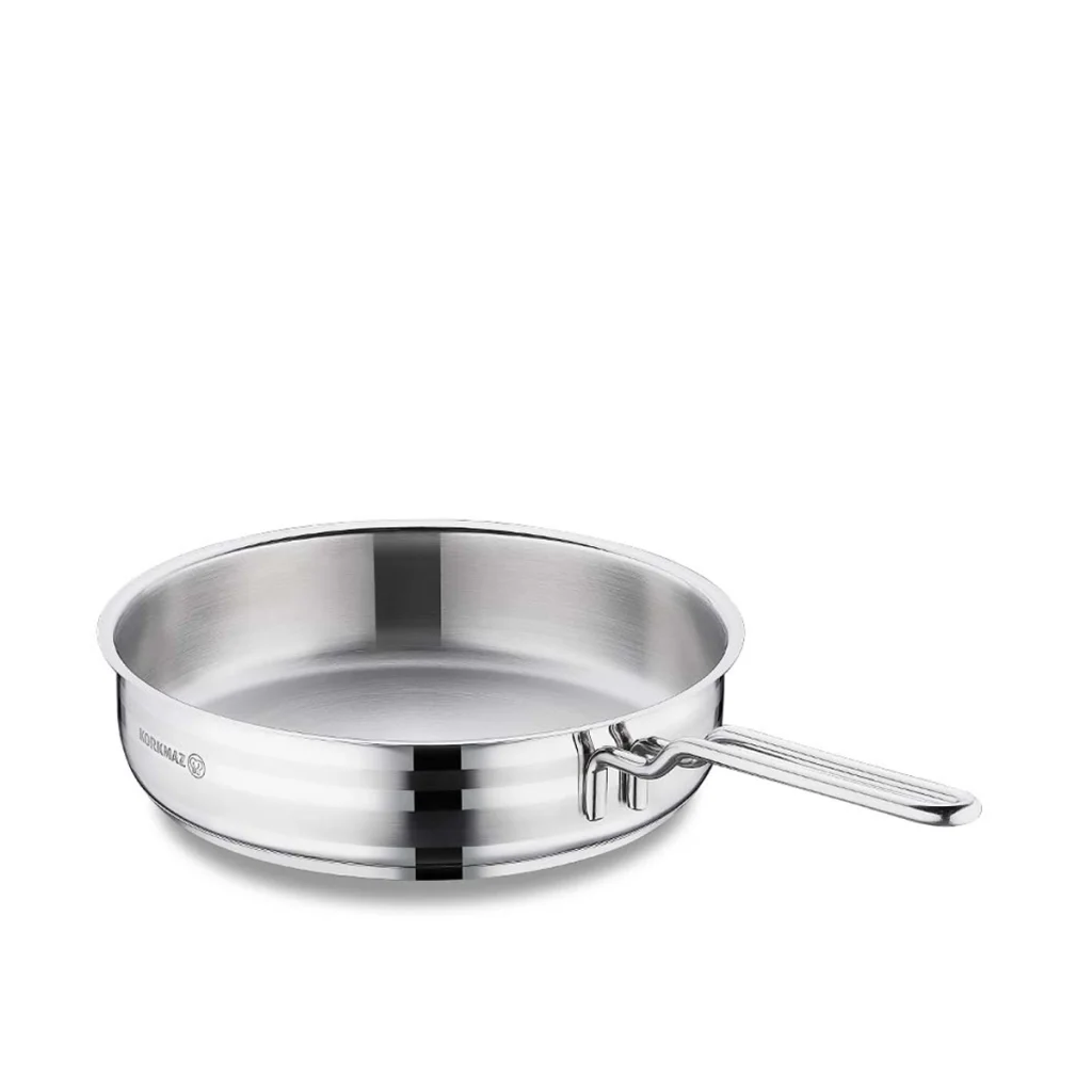 تابه 26*6.5 سانتی متر 3.3 لیتر استیل براق آسترا ۲ کرکماز 2044