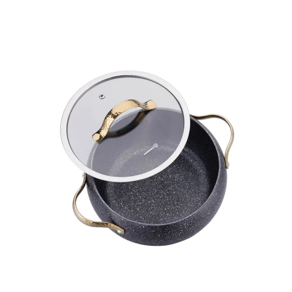 سرویس قابلمه 7 پارچه گرانیت مشکی بریلا کرکماز 2610 | لوازم خانگی ایران