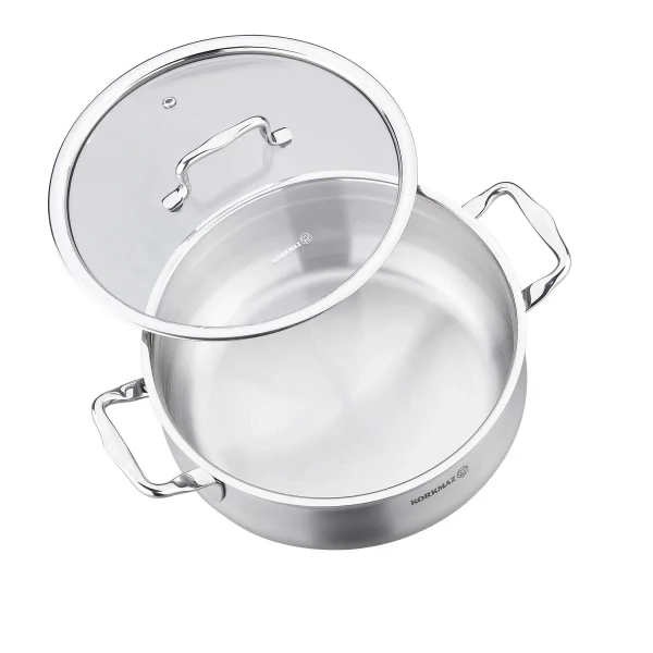 سرویس قابلمه 9 پارچه استیل مات و براق ایستیما کرکماز 1959 | لوازم خانگی ایران