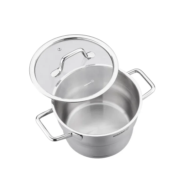 سرویس قابلمه 8 پارچه استیل مات فستیوا کرکماز 1957 | لوازم خانگی ایران