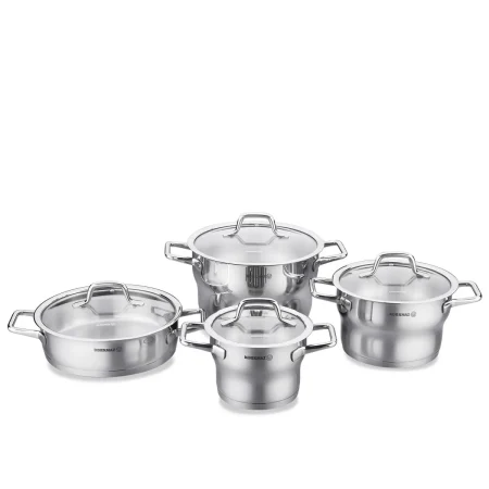 سرویس قابلمه 8 پارچه استیل مات فستیوا کرکماز 1957 | لوازم خانگی ایران