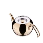 کتری و قوری 1.1 + 2.0 لیتر استیل براق هاندان کرکماز 222-02 | لوازم خانگی ایران