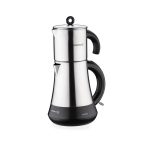 چای ساز اتوماتیک برقی 1600 وات 1.3+1.3 لیتر استیل هاشباغچه کرکماز 851-01 | لوازم خانگی ایران