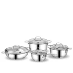 سرویس قابلمه 8 پارچه استیل براق لیا کرکماز 2785 | لوازم خانگی ایران