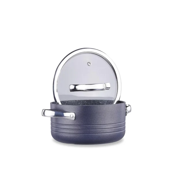 سرویس قابلمه 7 پارچه گرانیت آبی لینیا کرکماز 2619-1 | لوازم خانگی ایران