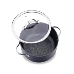 سرویس قابلمه 7 پارچه گرانیت آبی لینیا کرکماز 2619-1 | لوازم خانگی ایران