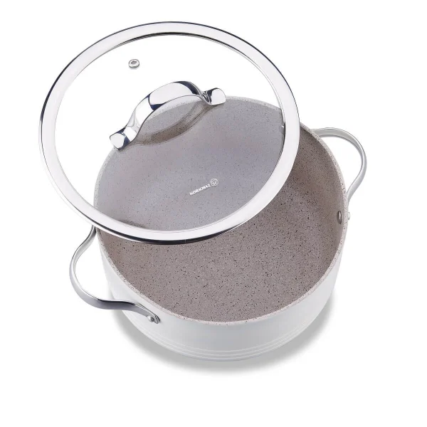 سرویس قابلمه 7 پارچه گرانیت وانیلی لینیا کرکماز 2619-2 | لوازم خانگی ایران