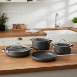 سرویس قابلمه 7 پارچه گرانیت نوک مدادی لینیا کرکماز 2619-5 | لوازم خانگی ایران