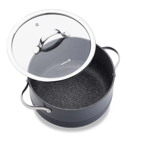 سرویس قابلمه 7 پارچه گرانیت نوک مدادی لینیا کرکماز 2619-5 | لوازم خانگی ایران