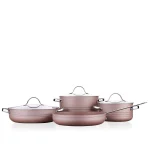 سرویس قابلمه 7 پارچه گرانیت رزگلد لینیا کرکماز 2619 | لوازم خانگی ایران