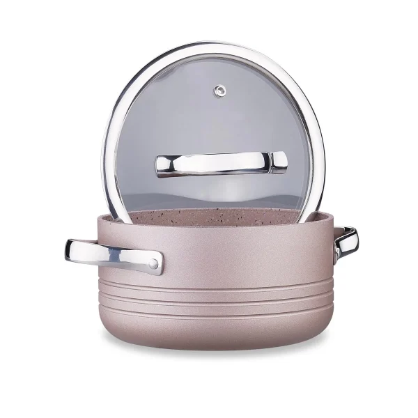 سرویس قابلمه 7 پارچه گرانیت رزگلد لینیا کرکماز 2619 | لوازم خانگی ایران