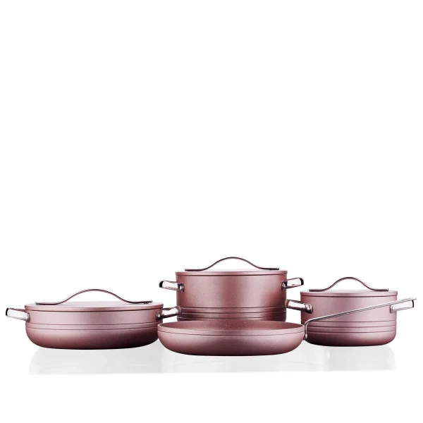 سرویس قابلمه 7 پارچه گرانیت رزگلد لینیا پلاس کرکماز 2620 | لوازم خانگی ایران