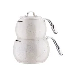 کتری و قوری 1.1 + 1.8 لیتر گرانیتی موندیا کرکماز 230 | لوازم خانگی ایران