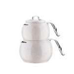 کتری و قوری 1.1 + 1.8 لیتر گرانیتی موندیا کرکماز 230 | لوازم خانگی ایران