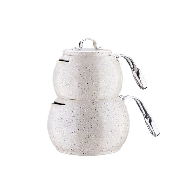 کتری و قوری 1.1 + 1.8 لیتر گرانیتی موندیا کرکماز 230 | لوازم خانگی ایران