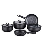 سرویس قابلمه 10 پارچه نچسب مشکی نتا کرکماز 2611