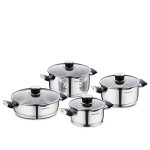 سرویس قابلمه 8 پارچه استیل براق پرا کرکماز 2087 | لوازم خانگی ایران