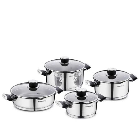 سرویس قابلمه 8 پارچه استیل براق پرا کرکماز 2087 | لوازم خانگی ایران