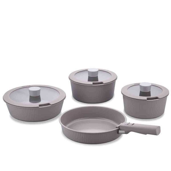 سرویس قابلمه 8 پارچه سرامیک کرم پراتیکا کرکماز 2800